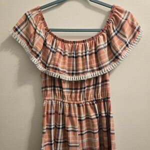 Jolie & Joy Off Shoulder Romper